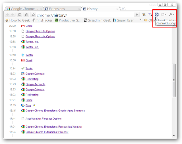 Access Browsing History in Google Chrome the Easy Way
