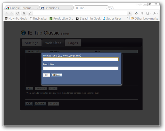 Add IE Tab Integration to Google Chrome