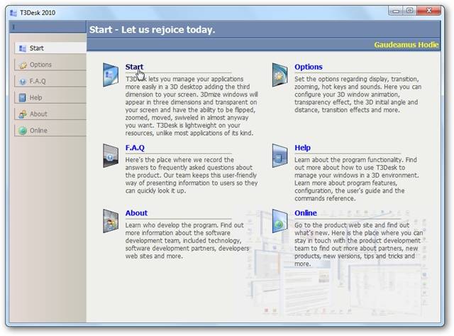Manage Applications In a 3D Desktop Environment with T3Desk