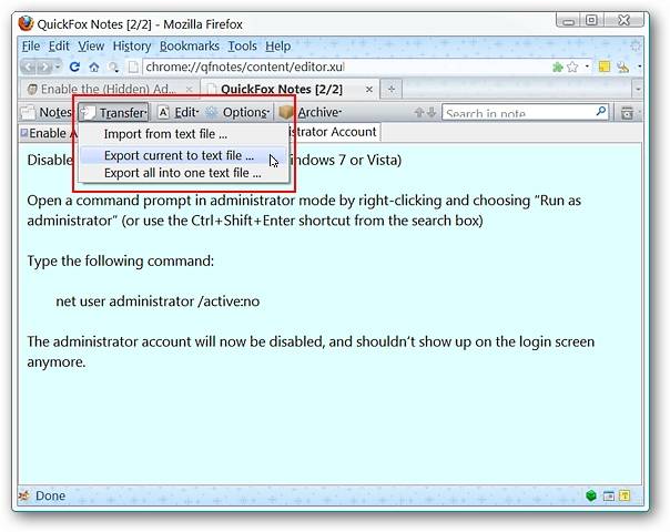 Create Notes Inside (and Outside) of Firefox
