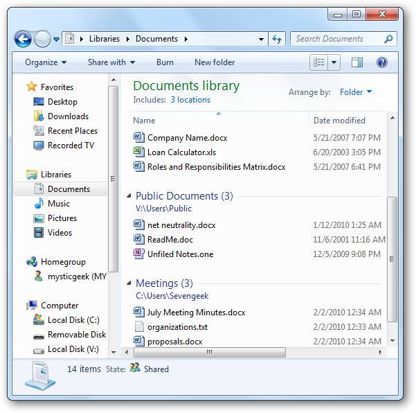 Understanding the Libraries Feature in Windows 7