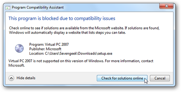 Using Program Compatibility Mode in Windows 7