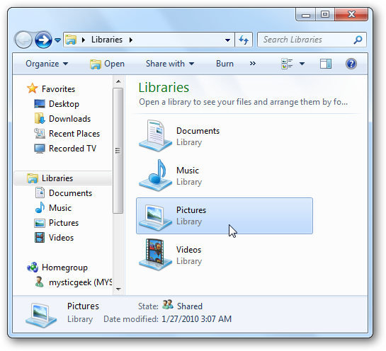 Understanding the Libraries Feature in Windows 7