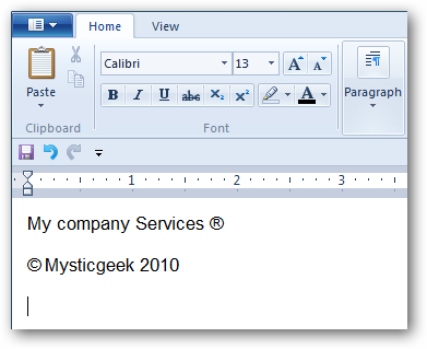 Use Special Characters in Windows