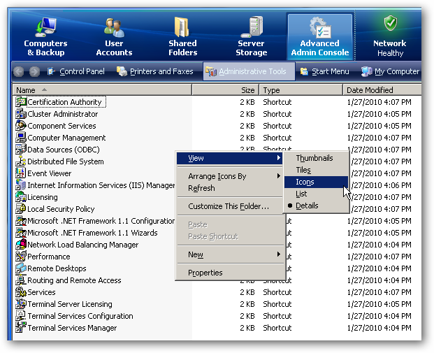 Get Extended Access to Windows Home Server with Advanced Admin Console