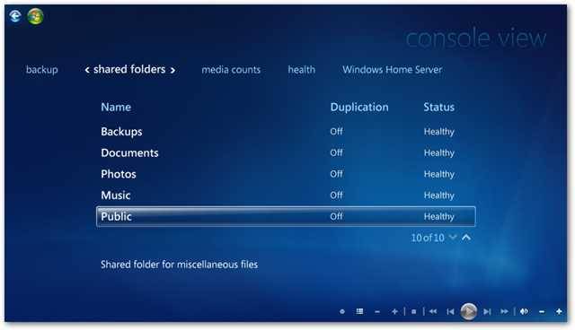Setup Windows Media Center Connector to Windows Home Server