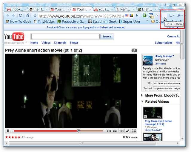 Add a Stealth Mode Boss Button to Google Chrome