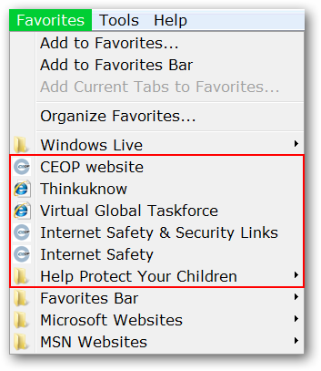 Help Protect Your Children with the CEOP Enhanced Internet Explorer 8
