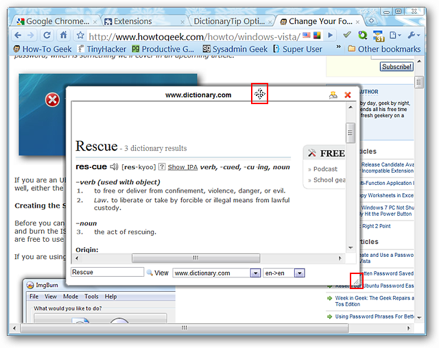 View Word Definitions in Google Chrome with DictionaryTip