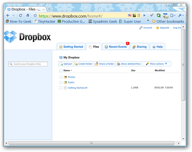 Access Your Dropbox Files in Google Chrome