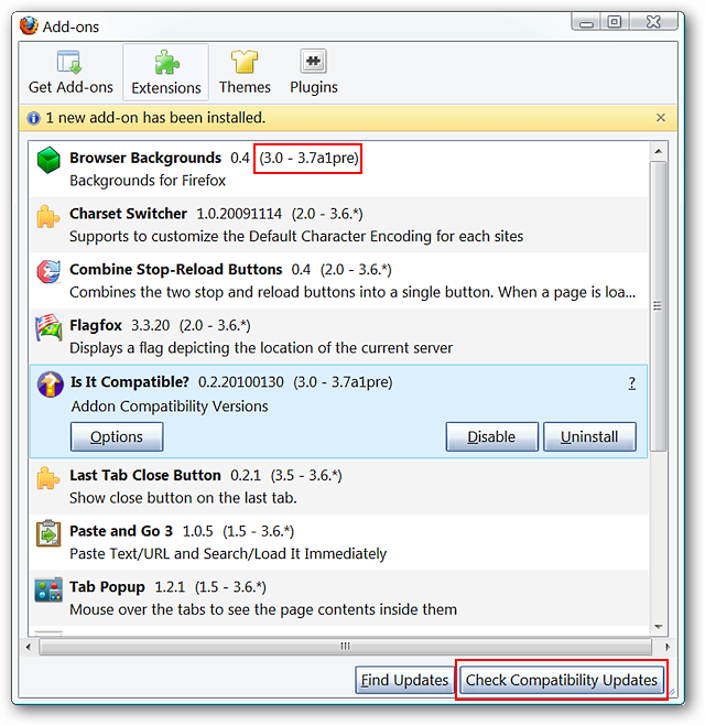 Check Extension Compatibility for Upcoming Firefox Releases