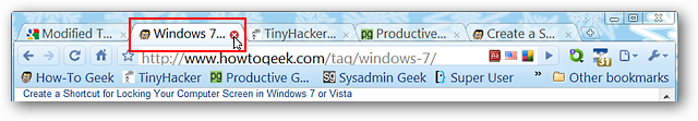 Modify Tab Ordering in Google Chrome