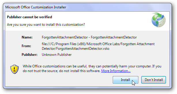 Never Forget to Send an Email Attachment in Outlook