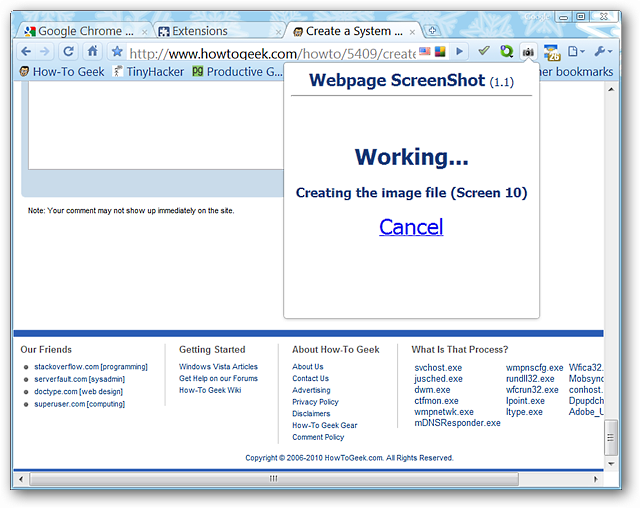 Creating Website Screen Shot Take Screenshots of Any Webpage in Google Chrome