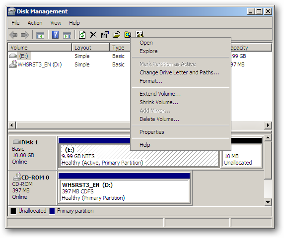 Restore Your PC from Windows Home Server