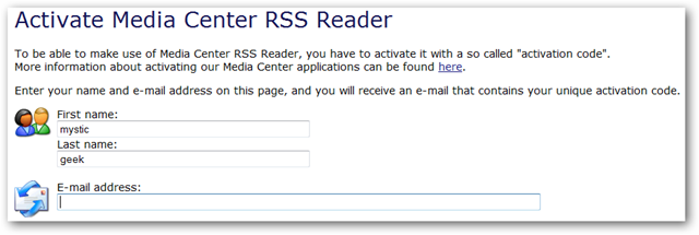 Access Your favorite RSS Feeds in Windows Media Center