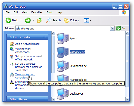 Share Folders & Files Between Vista and XP Machines