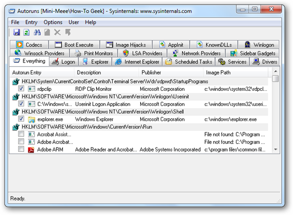 Use Autoruns to Manually Clean an Infected PC