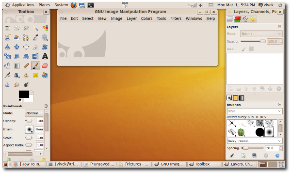 Install GIMP 2.7.1 on Lucid Lynx using PPA