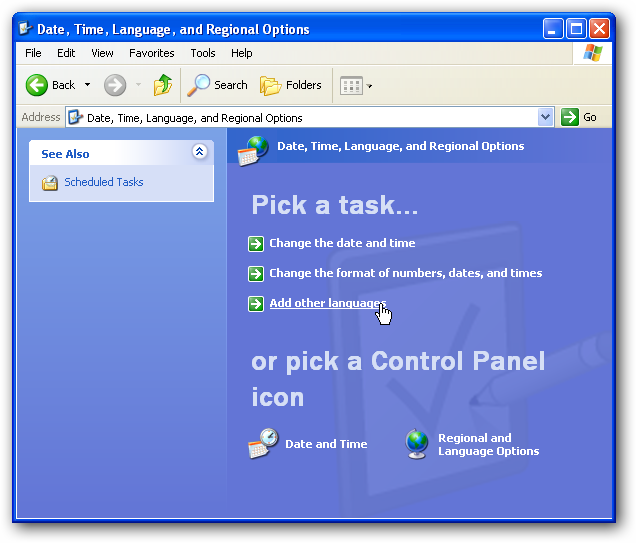 Add keyboard languages to XP, Vista, and Windows 7