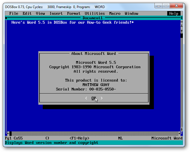 Play Your Favorite DOS Games in XP, Vista, and Windows 7