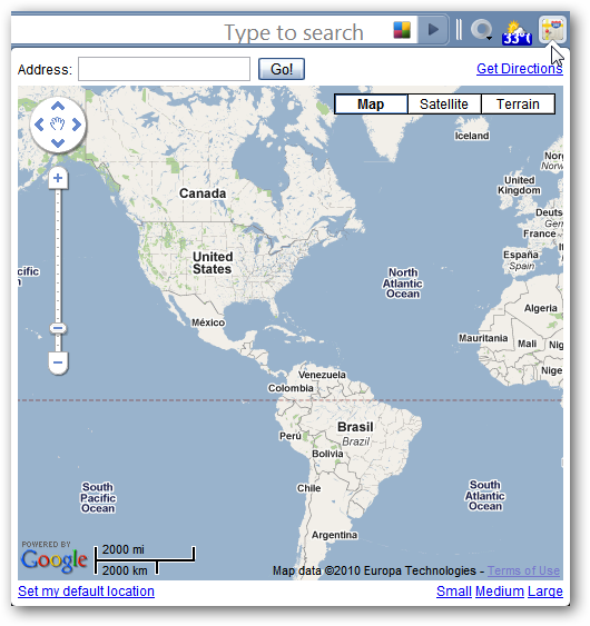 Google Mini Mapwindow View Maps and Get Directions in Google Chrome