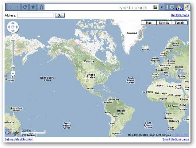 Google Mini Mapwindow View Maps and Get Directions in Google Chrome