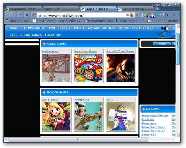 Play a New Random Game Each Day in Chrome