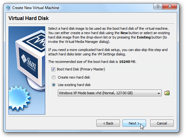 How To Run XP Mode in VirtualBox on Windows 7 (sort of)