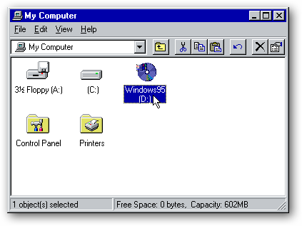Geek Fun: Virtualized Old School Windows – Windows 95