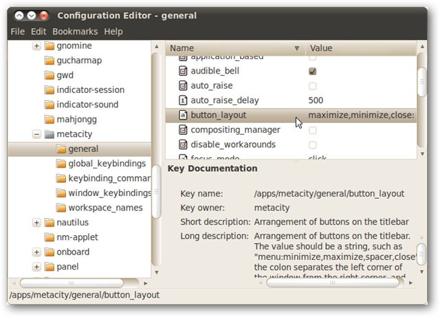 Linux Win Button Move Window Buttons Back to the Right in Ubuntu 10.04 / 10.10