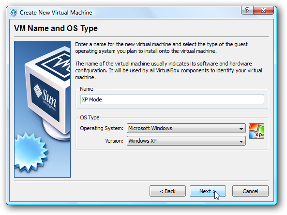How To Run XP Mode in VirtualBox on Windows 7 (sort of)