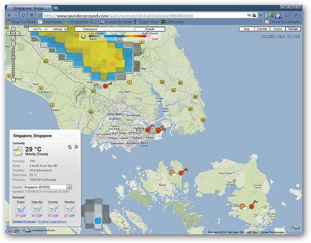 View Weather Underground Forecasts in Google Chrome