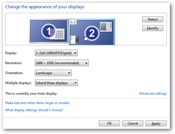 Make Windows Position Your Dual Monitors Correctly