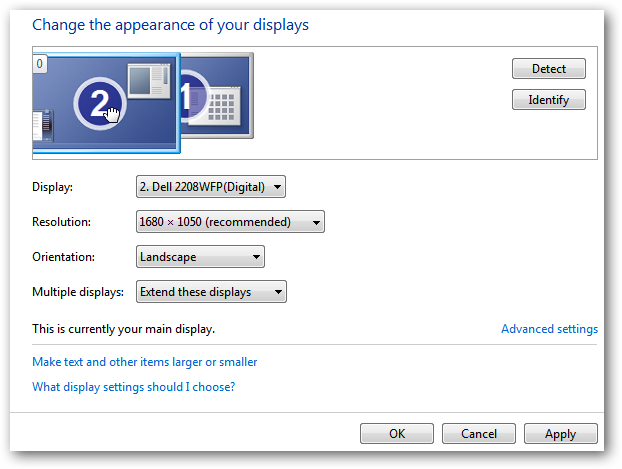 Make Windows Position Your Dual Monitors Correctly