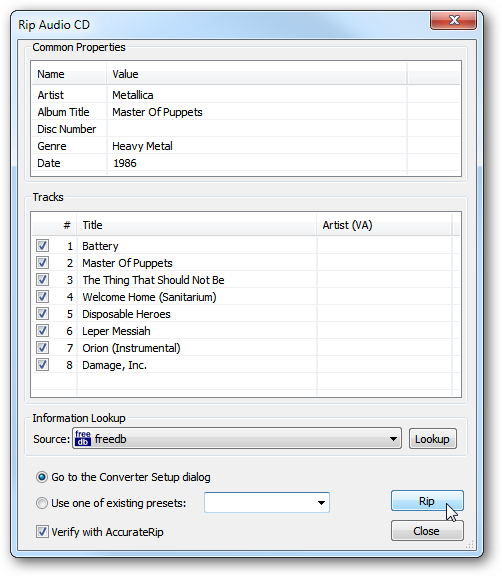 Best Flac Ripper How To Rip an Audio CD to FLAC with Foobar2000
