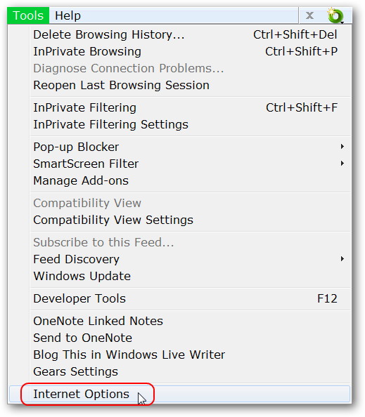 Disable IE 8 Thumbnail Previews on Windows 7 Taskbar