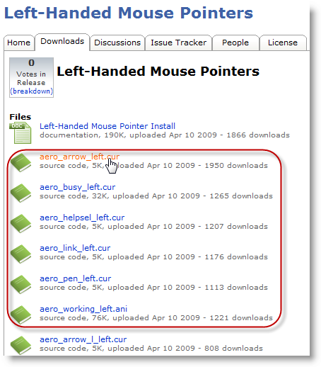 Make Your Mouse Pointers Left-hand Friendly