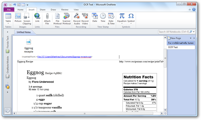 Ocr Feature On Onenote OCR anything with OneNote 2007 and 2010