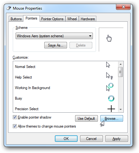Make Your Mouse Pointers Left-hand Friendly