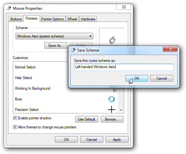 Make Your Mouse Pointers Left-hand Friendly