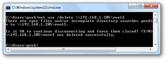 Disconnect Network Drive Using Cmd How To Disconnect Non-Mapped UNC Path