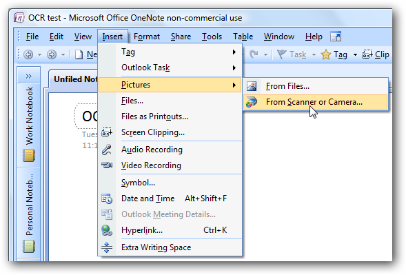 OCR anything with OneNote 2007 and 2010