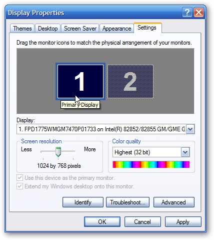 Reposition Display Make Windows Position Your Dual Monitors Correctly