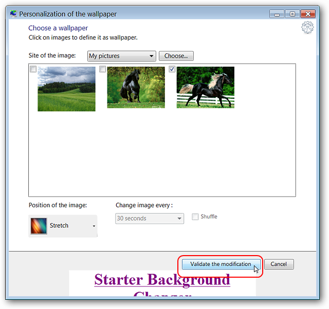 How To Customize Wallpaper in Windows 7 Starter Edition