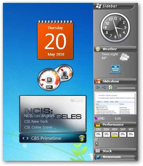 Add the Vista Style Sidebar Back to Windows 7