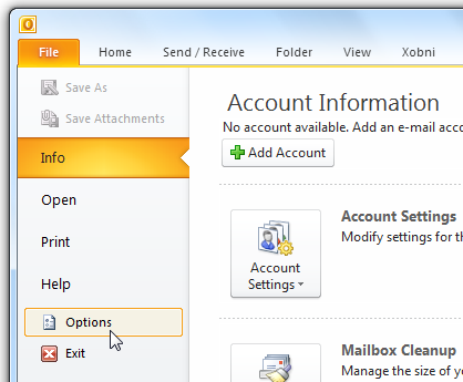 Schedule Auto Send & Receive in Microsoft Outlook