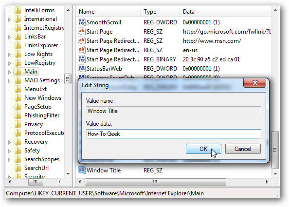 How to Customize the Internet Explorer 8 Title Bar