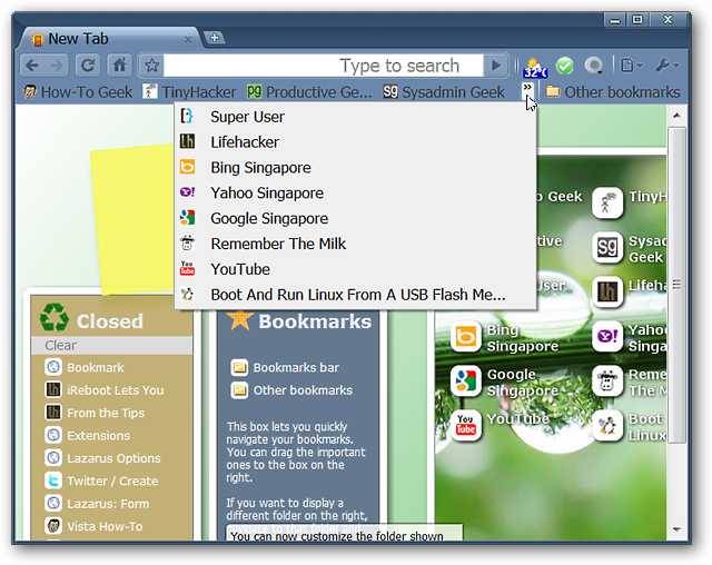 Reduce Bookmarks in Chrome to Toolbar Icons