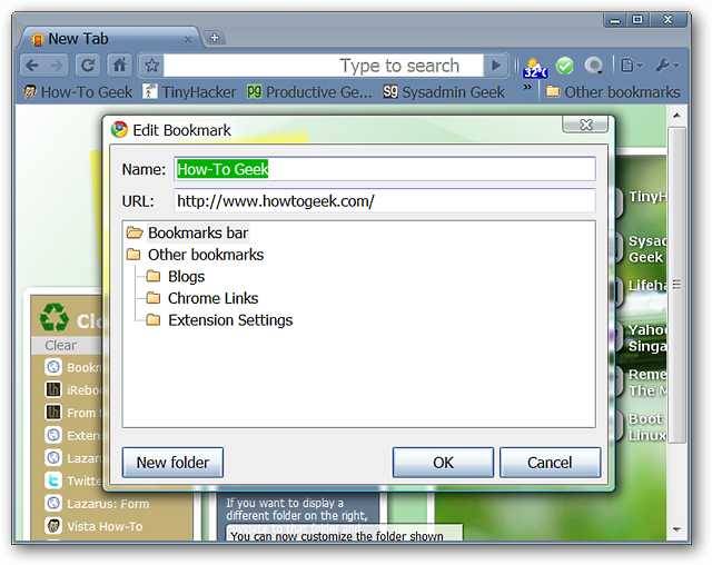 Reduce Bookmarks in Chrome to Toolbar Icons